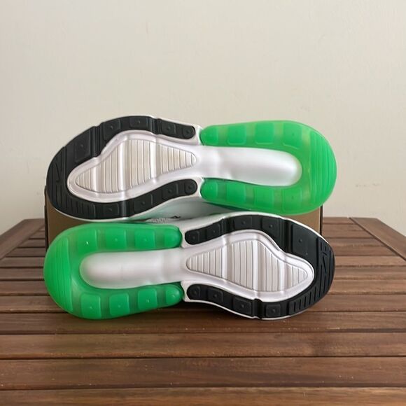 Nike Air Max 270 White/Green Shock Women Size 7(AH6789-117) - Picture 10 of 11